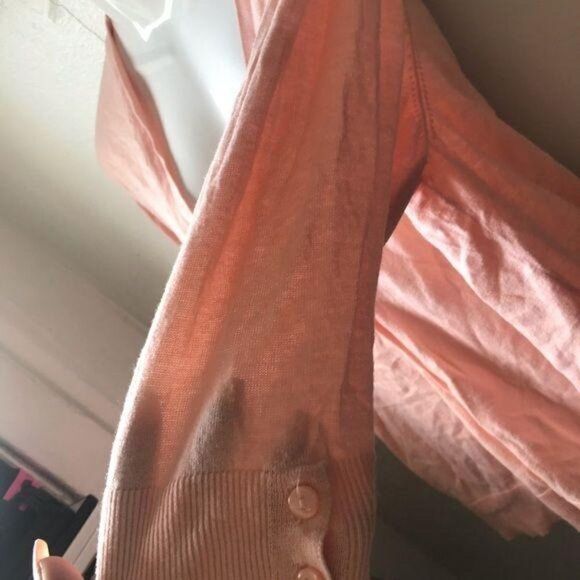 Gap Scoop Neck Button Up Cardigan Sweater Pink 2XL - Picture 6 of 8